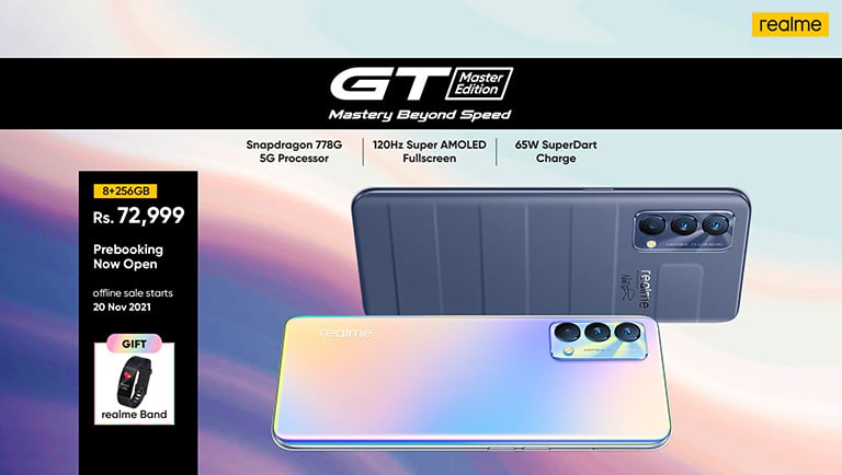 realme GT Master Edition Snapdragon 778G 5G Processor 120Hz Super AMOLED  65W SuperDart Charge Russian Version