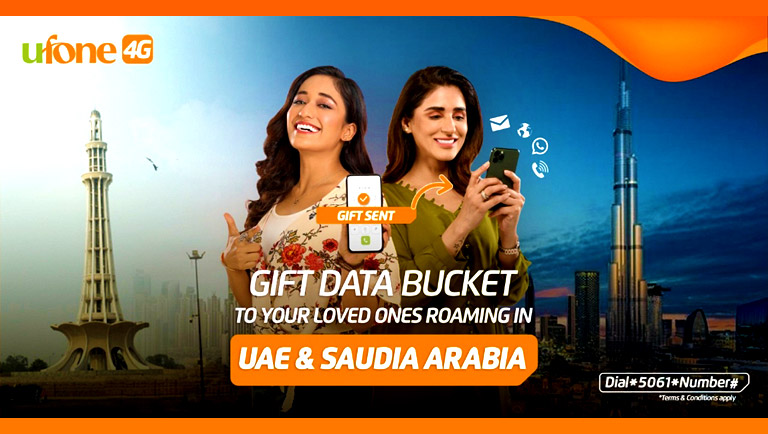 Ufone launches roaming data gift facility