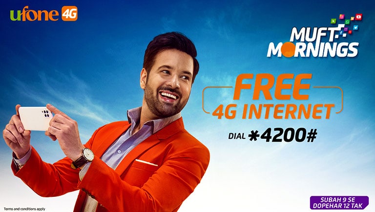 Ufone 4G offers an industry-first Unlimited Free Internet