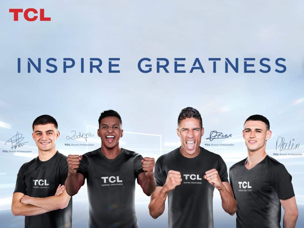 TCL Kicks Off its Latest Sponsorship with Football Stars to Inspire Greatness￼