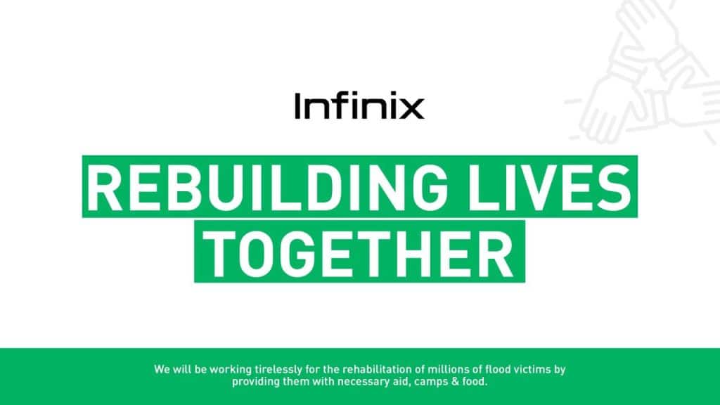 Infinix pledges restoration of flood affected areas via Infinix Flood-Relief Drive!￼￼￼