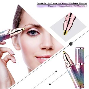 2-in-1 Rechargeable Hair Remover & Eyebrow Trimmer