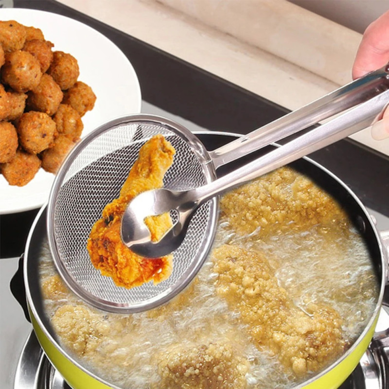 Frying Strainer Tongs - Image 2