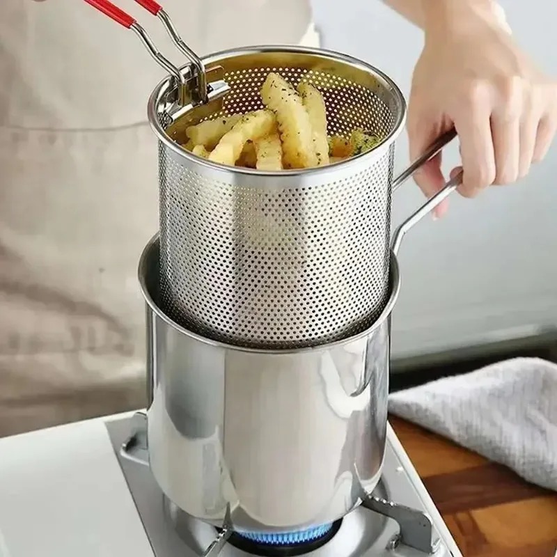Mini Stainless Steel Deep Fryer Pot - Image 2