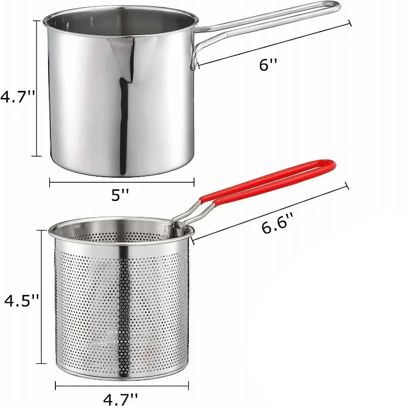 Mini Stainless Steel Deep Fryer Pot - Image 4