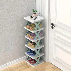 5-Layer X-Shape Shoe Rack