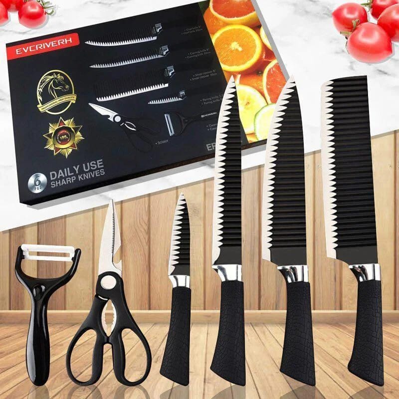 6-Piece Stainless Steel Knife Set - Image 2
