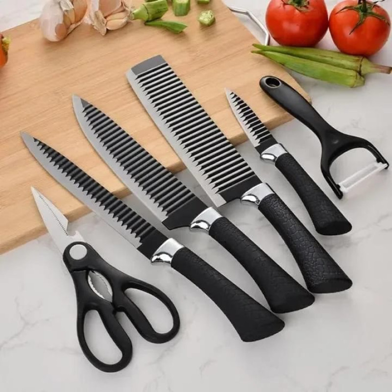 6-Piece Stainless Steel Knife Set